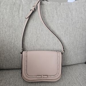 Kate Spade Blush Pink Crossbody Bag Studded Rhinestone Trim Purse